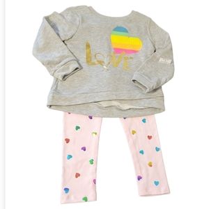 Toddler love and heart outfit